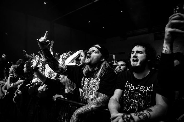 Lamb of God performing live at AEC Theatre in Adelaide
